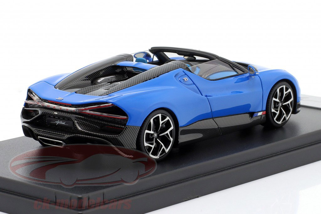 Bugatti W16 Mistral Année de construction 2022 bleu 1:43 LookSmart