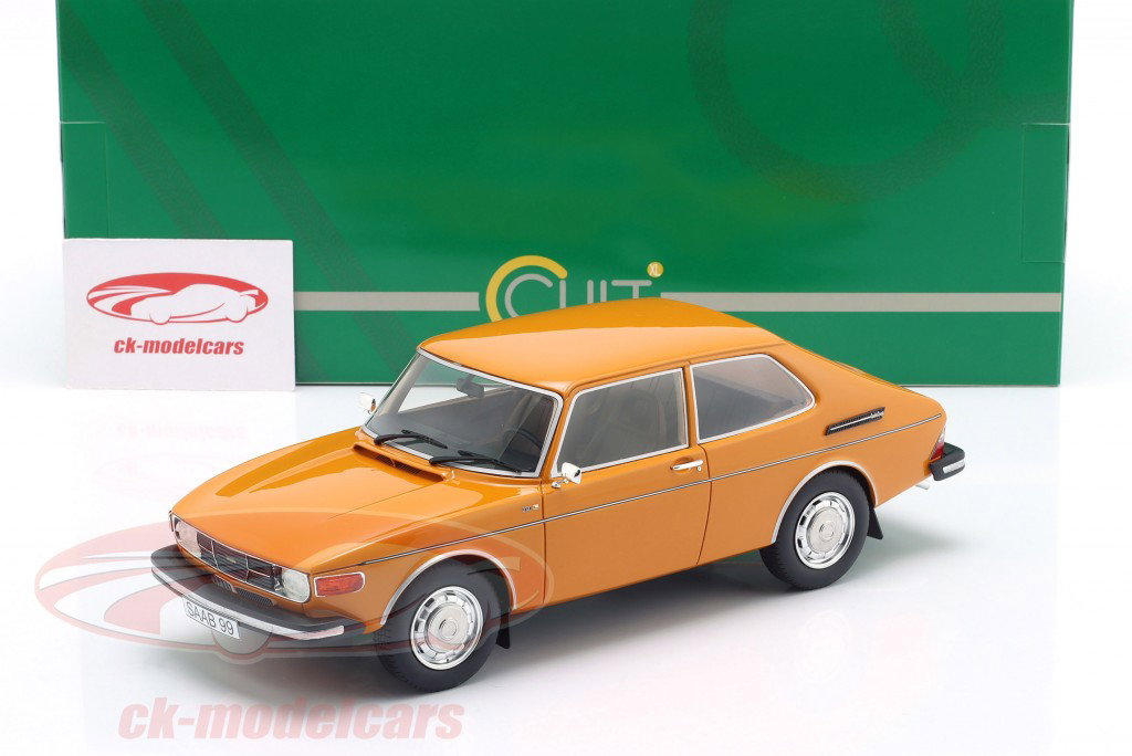 Saab 99 Combi Coupe Année de construction 1975 indian jaune 1:18 Cult Scale