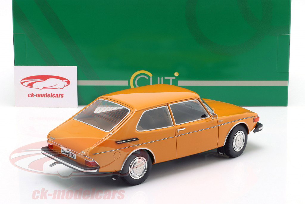Saab 99 Combi Coupe Year 1975 indian yellow 1:18 Cult Scale