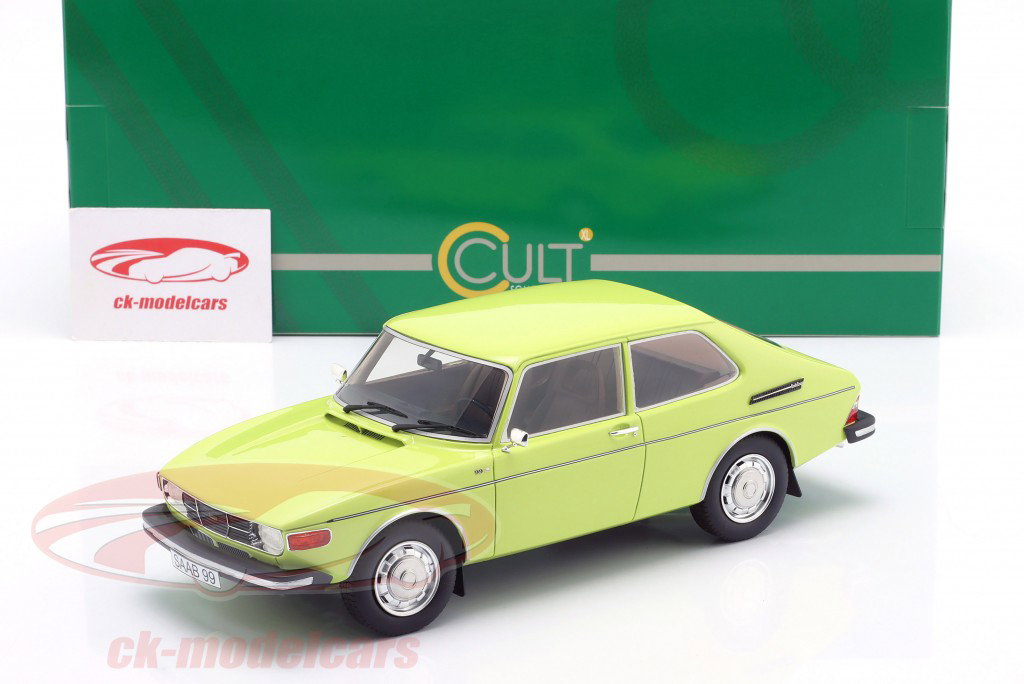 Saab 99 Combi Coupe Année de construction 1975 opal vert 1:18 Cult Scale