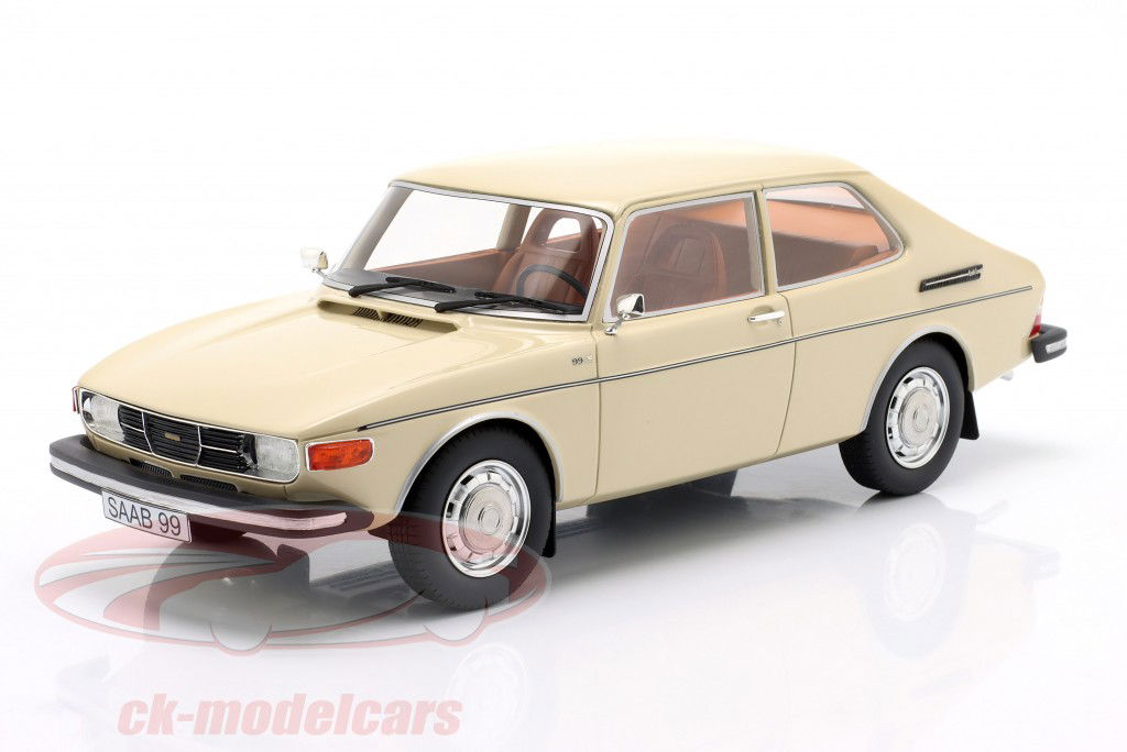 Saab 99 Combi Coupe Bouwjaar 1975 orchid wit 1:18 Cult Scale