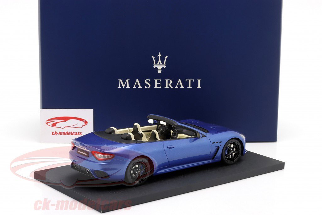 Maserati GranCabrio Année de construction 2019 bleu 1:18 TrueScale