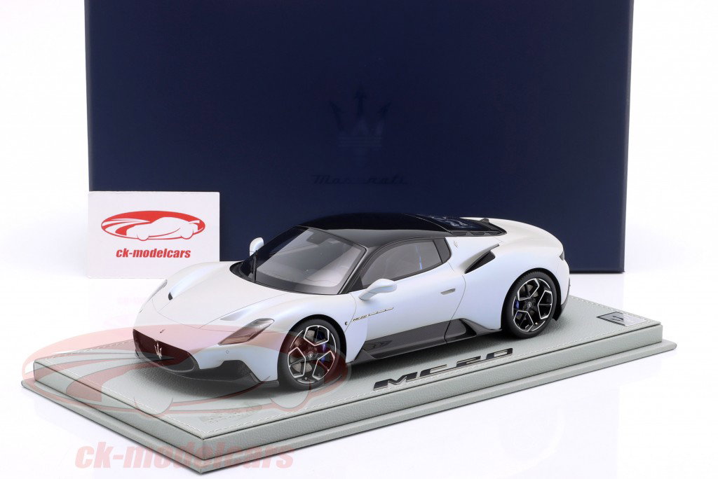 Maserati MC20 Année de construction 2020 blanc 1:18 BBR