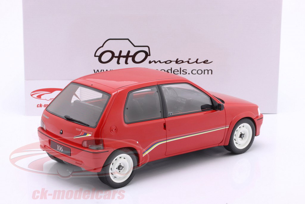 Peugeot 106 Ph.1 Year of construction 1993 Rallye red 1:12 OttOmobile