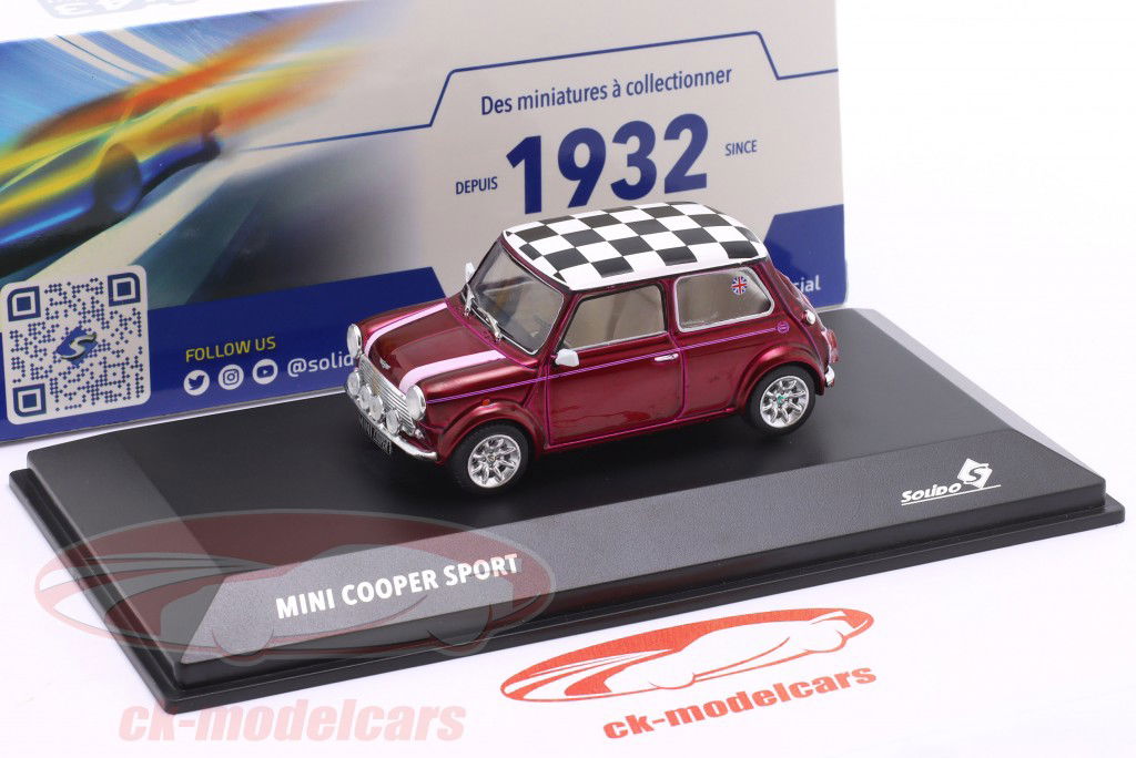 Mini Cooper Sport Année de construction 1997 violet 1:43 Solido