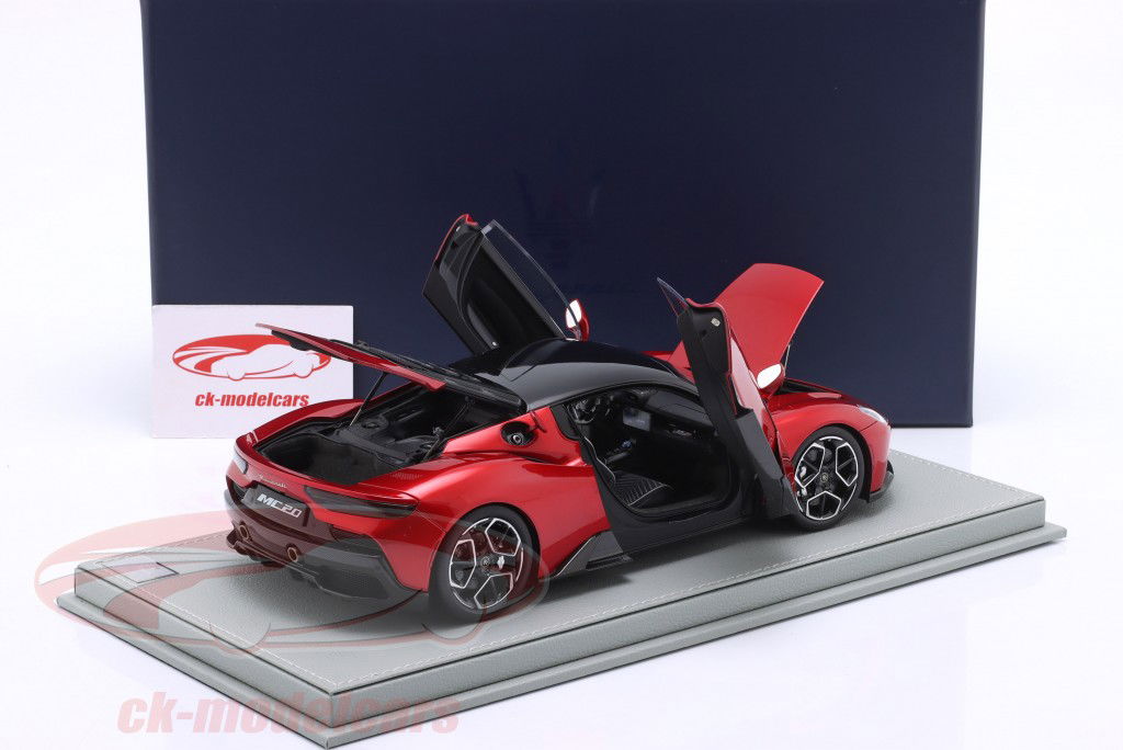 Maserati MC20 Année de construction 2020 vincente rouge / noir 1:18 BBR