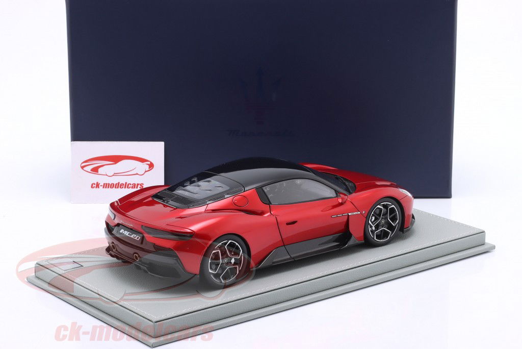 Maserati MC20 Année de construction 2020 vincente rouge / noir 1:18 BBR