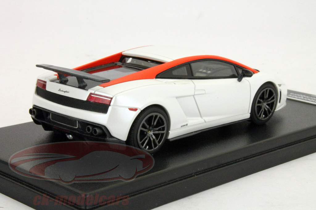 ランボルギーニガヤルドLP570-4スーパーレジェホワイト - オレンジ1時43 LookSmart社