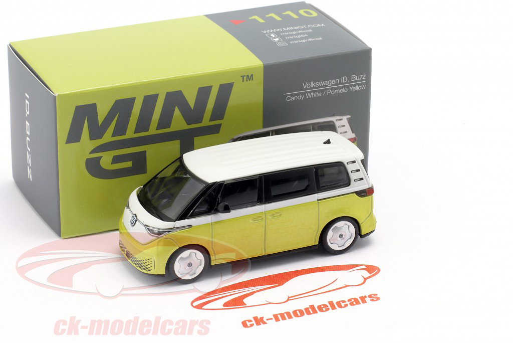 Volkswagen VW ID.Buzz year 2023 candy white / pomelo yellow 1:64 TrueScale