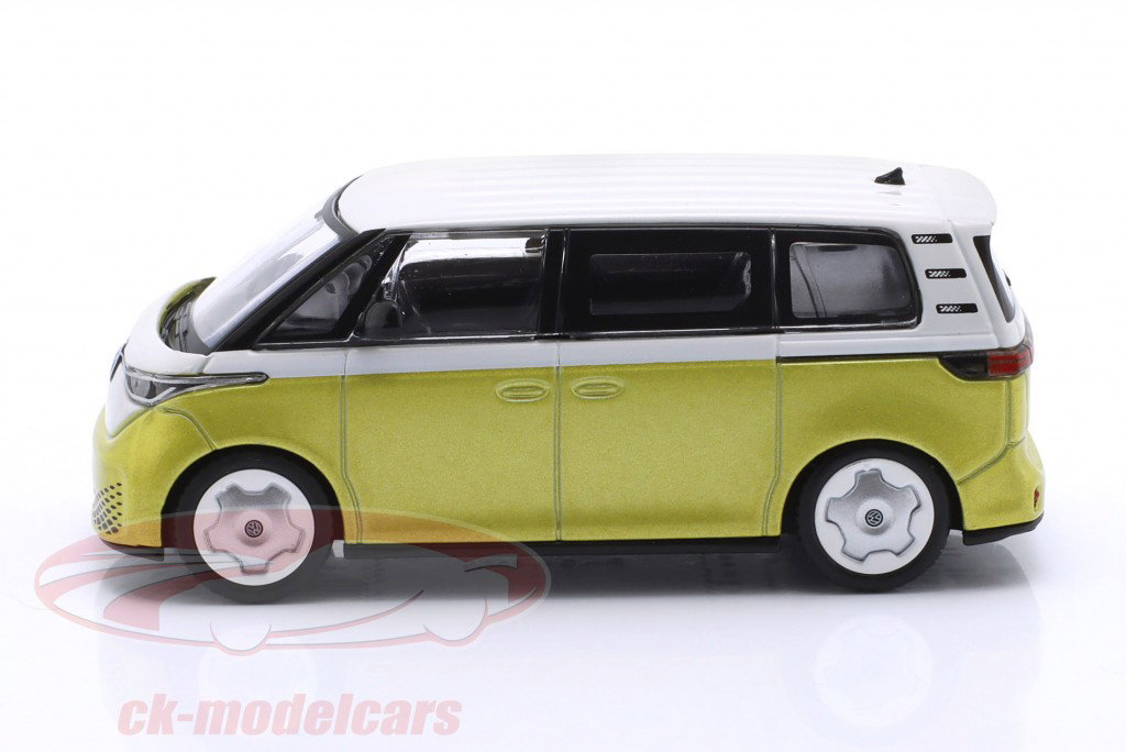 Volkswagen VW ID.Buzz Año de construcción 2023 candy blanco / pomelo amarillo 1:64 TrueScale