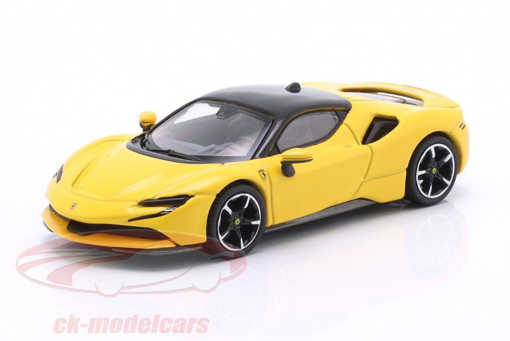 Ferrari SF90 Stradale Année de construction 2024 Modena jaune 1:64 BBR
