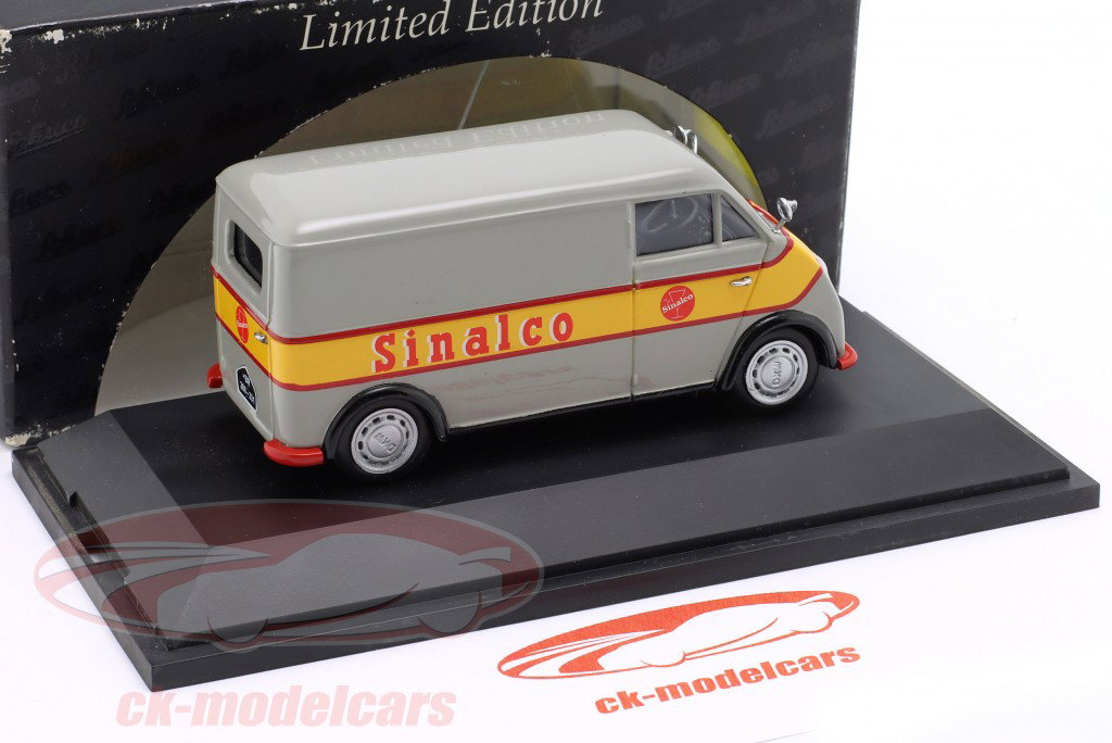 DKW Schnellaster van Sinalco cinza com decoração 1:43 Schuco