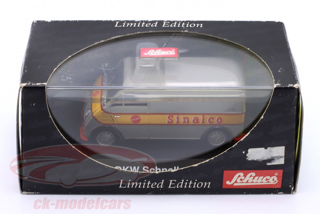 DKW Schnellaster van Sinalco cinza com decoração 1:43 Schuco