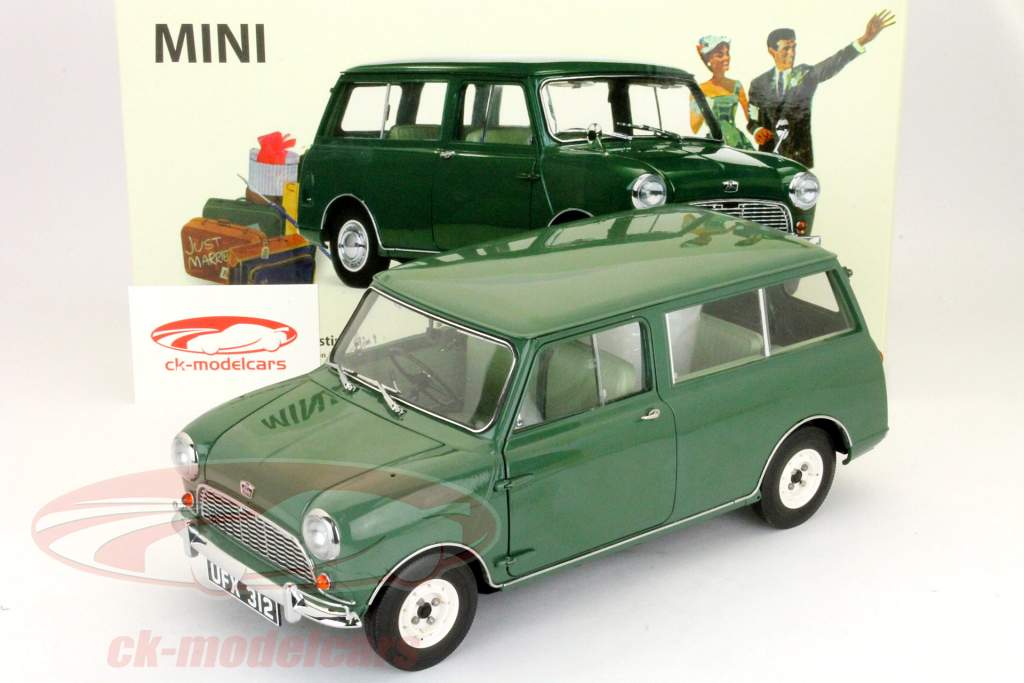 Austin Mini Countryman 1963 года зеленые 1:12 SunStar