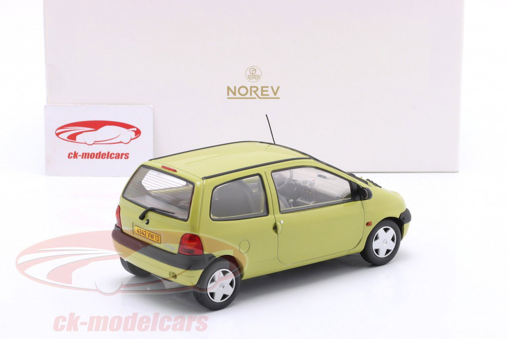 Renault Twingo Año de construcción 1998 Amarillo de anís 1:18 Norev