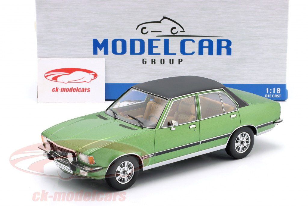 Opel Commodore B Année de construction 1972 vert métallique 1:18 ModelCar Group