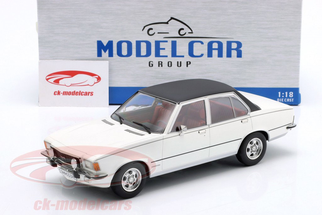 Opel Commodore B Année de construction 1972 blanc 1:18 ModelCar Group