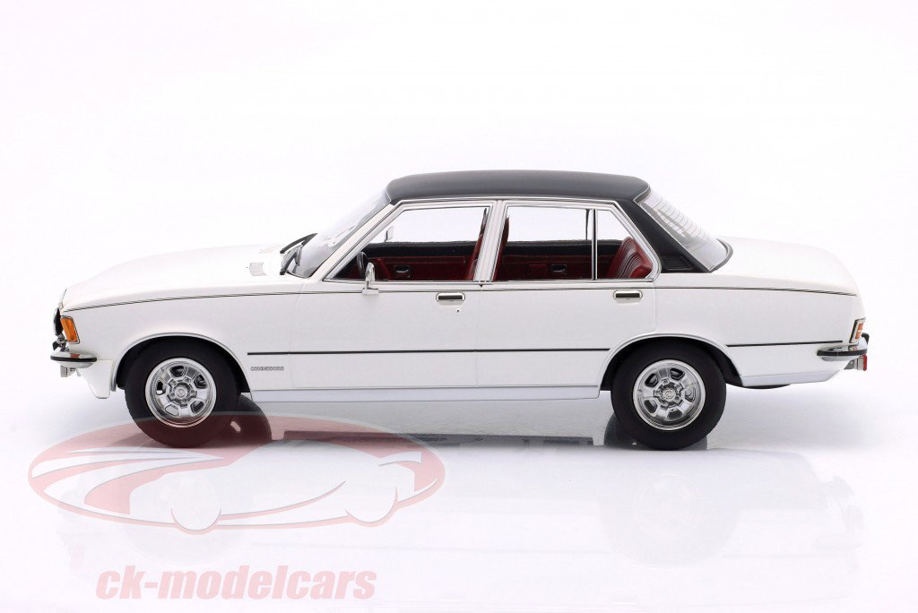 Opel Commodore B Byggeår 1972 hvid 1:18 ModelCar Group