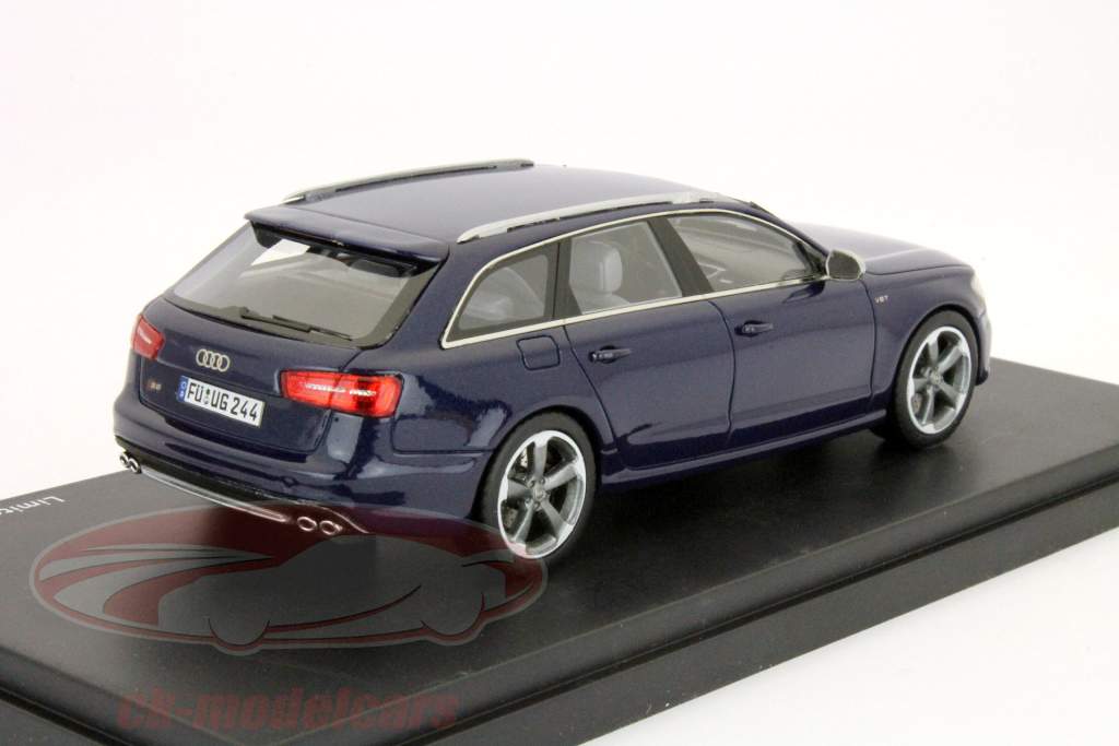 奥迪S6旅行车年份2012蓝色1:43旭格