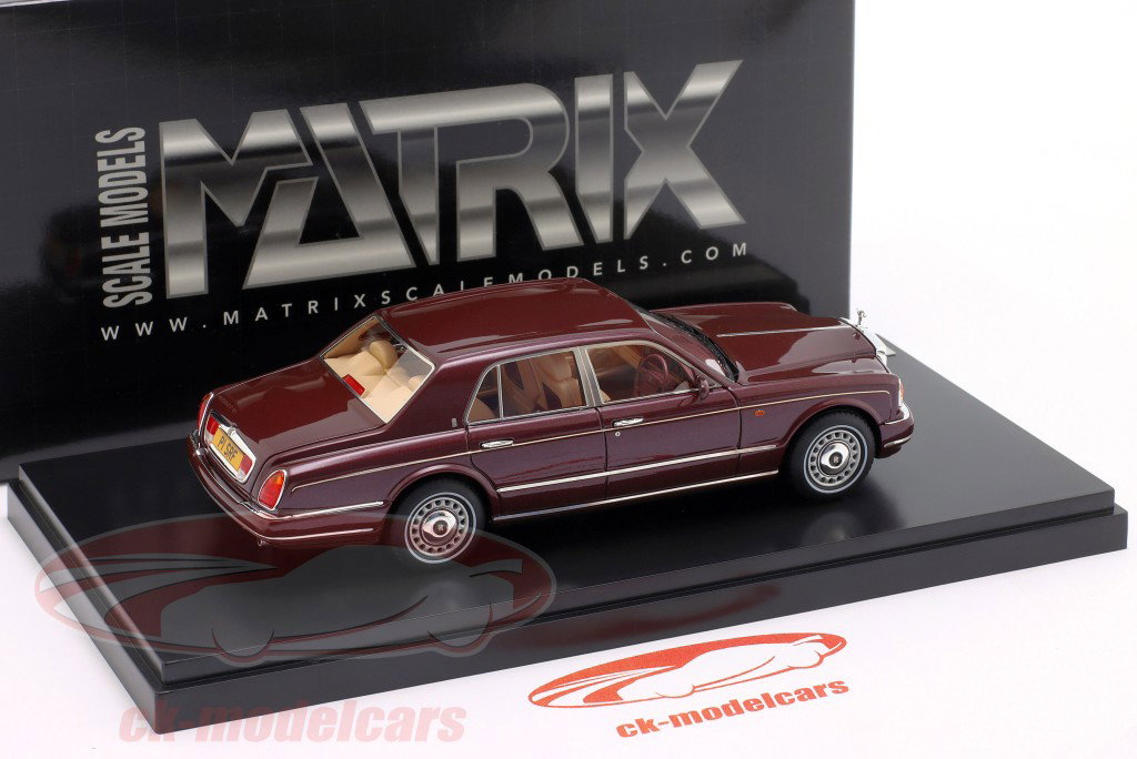 Rolls-Royce Silver Seraph 建設年 1998 - 2002 濃い赤色 メタリック 1:43 Matrix