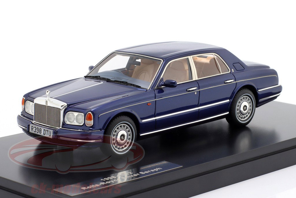 Rolls-Royce Silver Seraph Byggeår 1998 - 2002 mørkeblå metallisk 1:43 Matrix