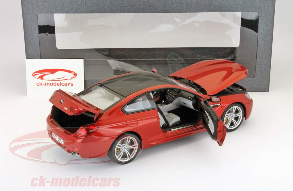 黒い屋根のBMW M6クーペ年2012オレン​​ジ1時18分パラゴンモデル