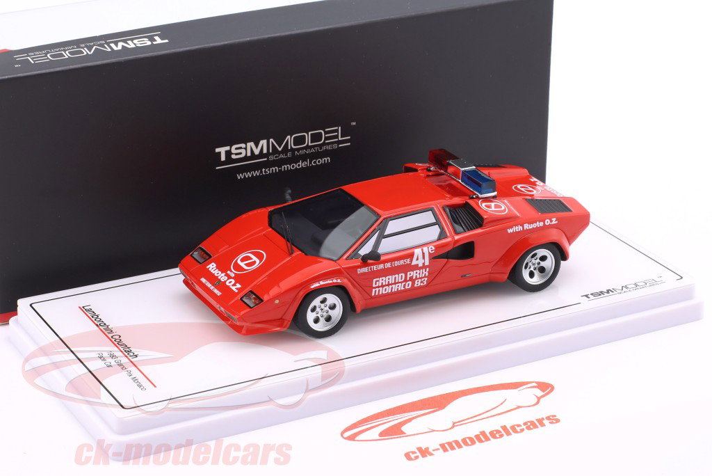Lamborghini Countach Pace Car Monaco GP 式 1 1983 赤 1:43 TrueScale
