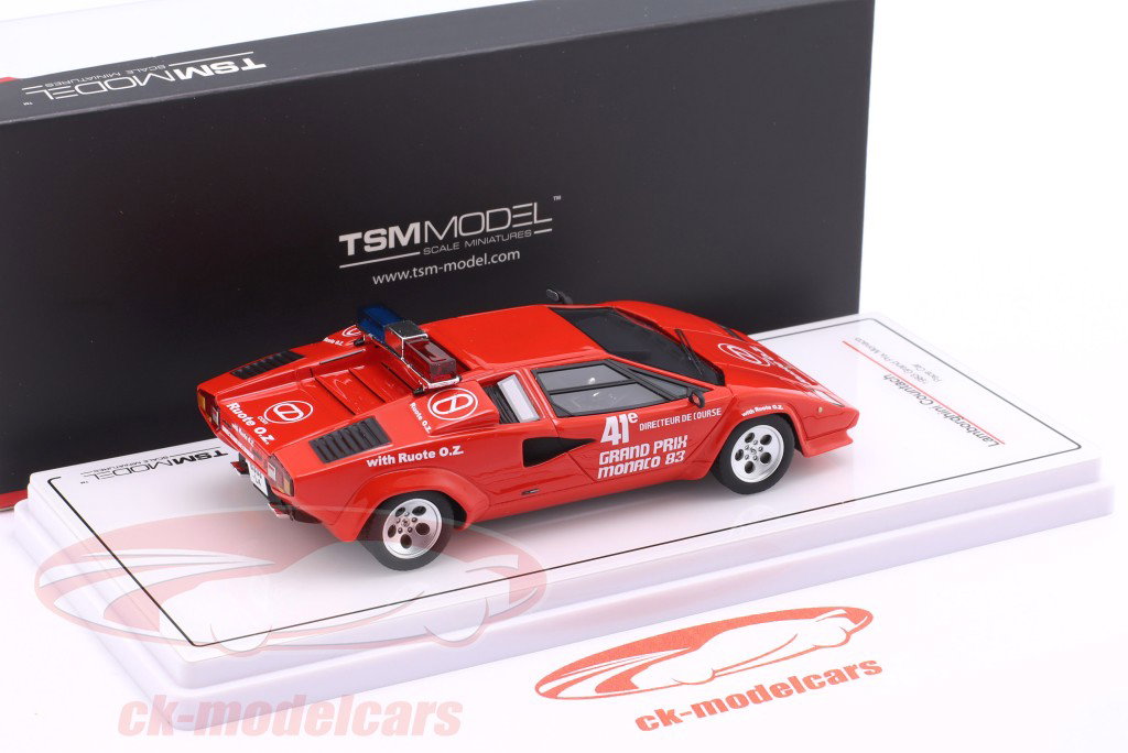 Lamborghini Countach Pace Car Monaco GP 式 1 1983 赤 1:43 TrueScale