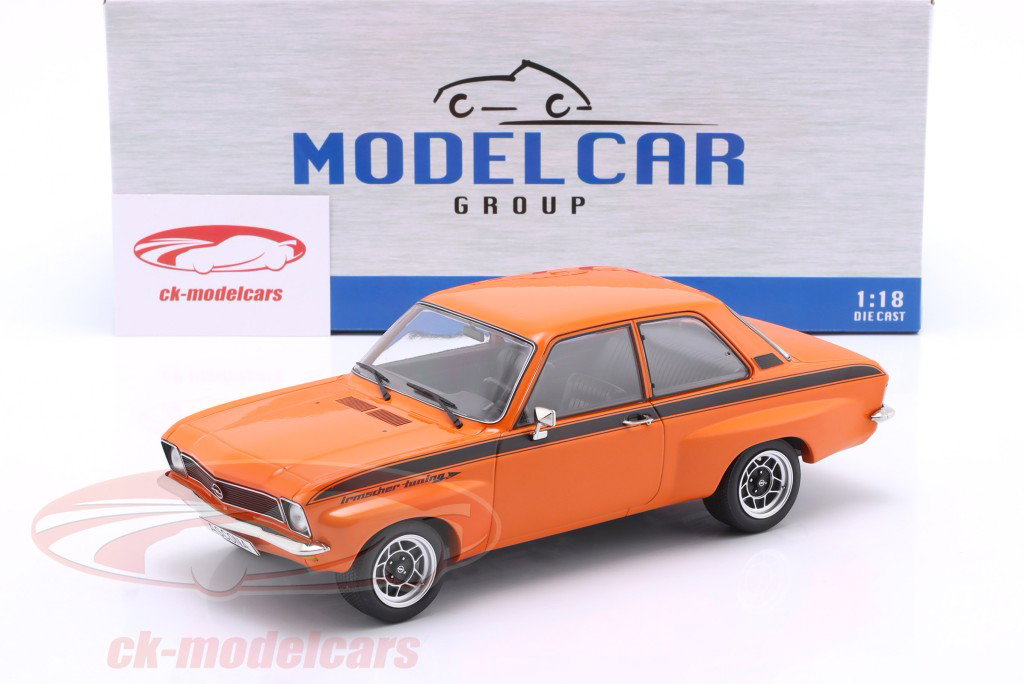 Opel Ascona A Année de construction 1973 orange 1:18 ModelCar Group