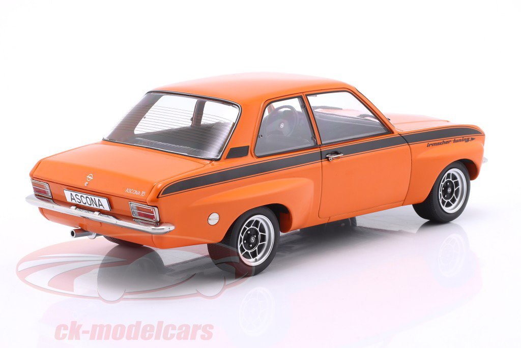 Opel Ascona A Ano de construção 1973 laranja 1:18 ModelCar Group