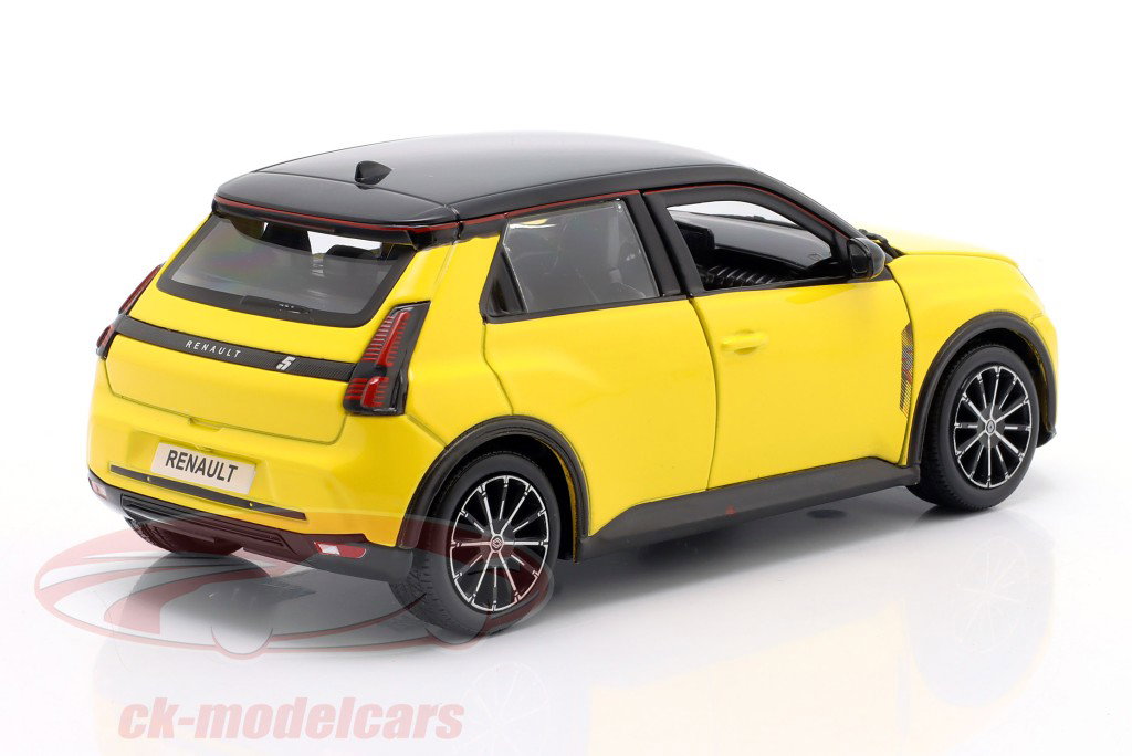 Renault 5 E-Tech electric Byggeår 2024 gul 1:24 Bburago