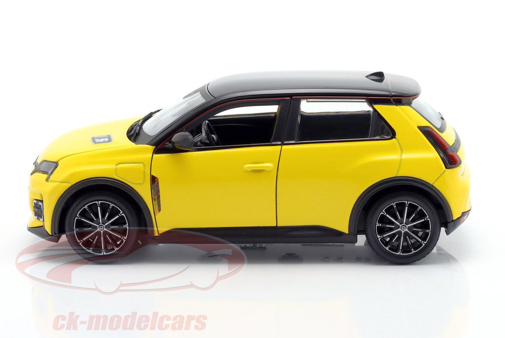 Renault 5 E-Tech electric Byggeår 2024 gul 1:24 Bburago