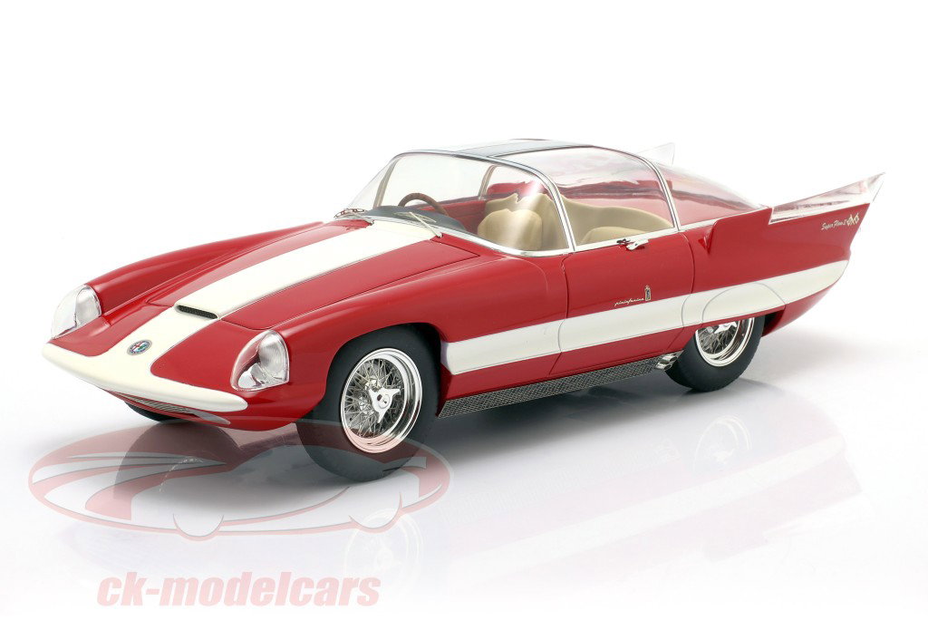 Alfa Romeo 6C 3000 Superflow II Pininfarina 1956 rød / hvid 1:18 MAXIMA