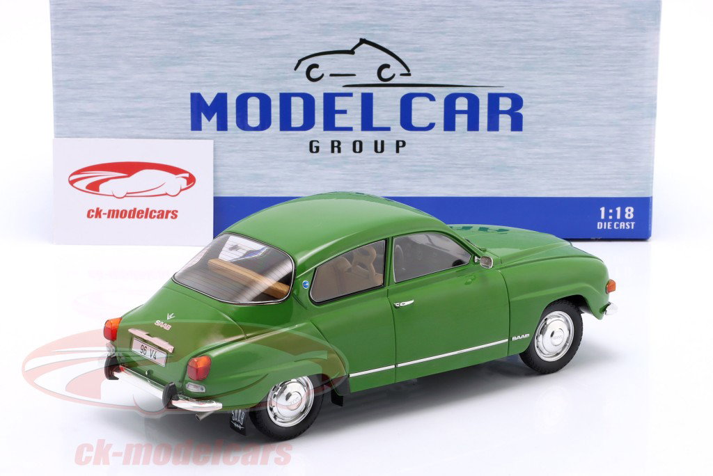 Saab 96 V4 Année de construction 1970 vert foncé 1:18 ModelCar Group