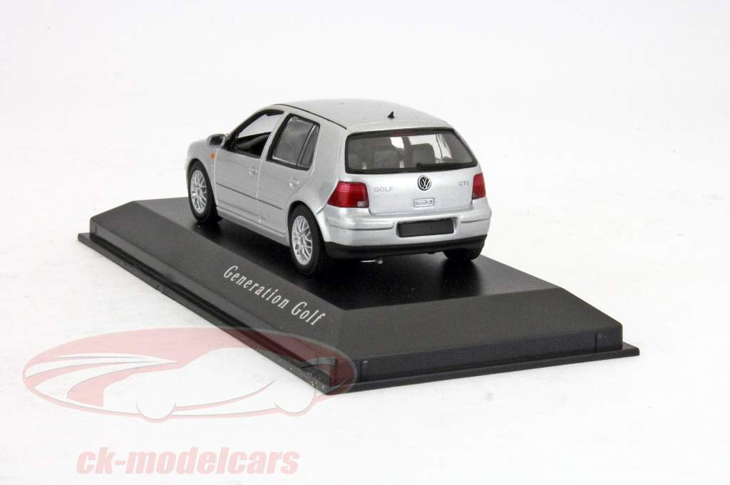 Volkswagen VW Golf IV 4 generation Golf year 1997 silver 1:43 Minichamps