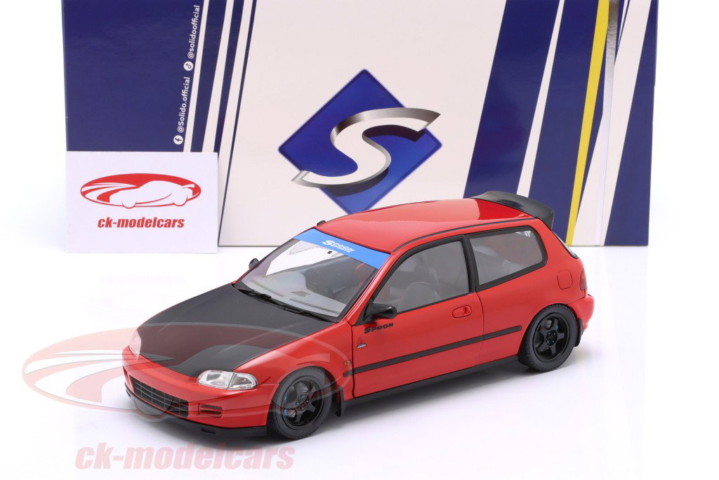 Honda Civic (EG6) Spoon Version 1991 red 1:18 Solido