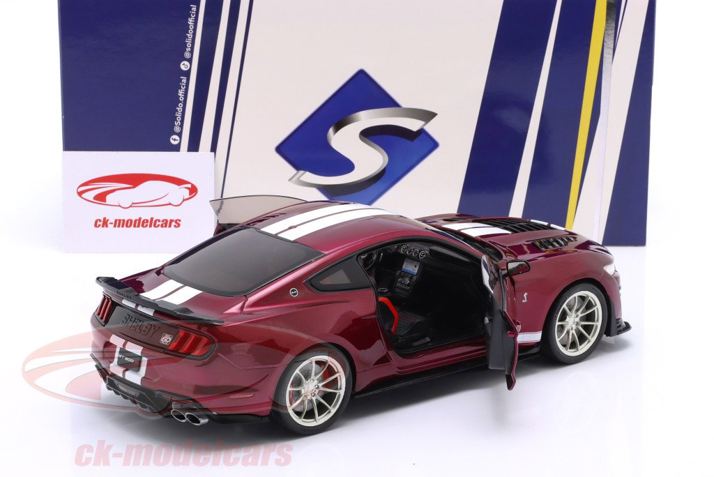 Ford Mustang Shelby GT500KR Bouwjaar 2023 paars metalen 1:18 Solido