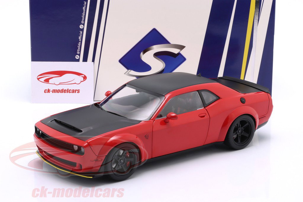 Dodge Challenger SRT Demon Année de construction 2023 rouge 1:18 Solido