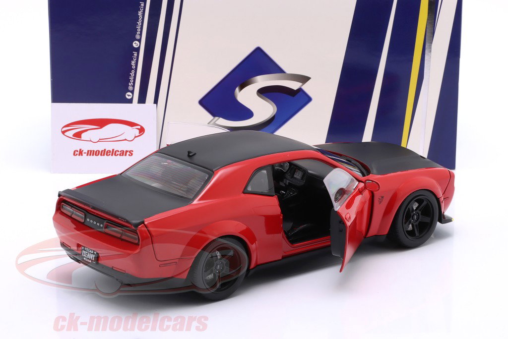 Dodge Challenger SRT Demon Année de construction 2023 rouge 1:18 Solido