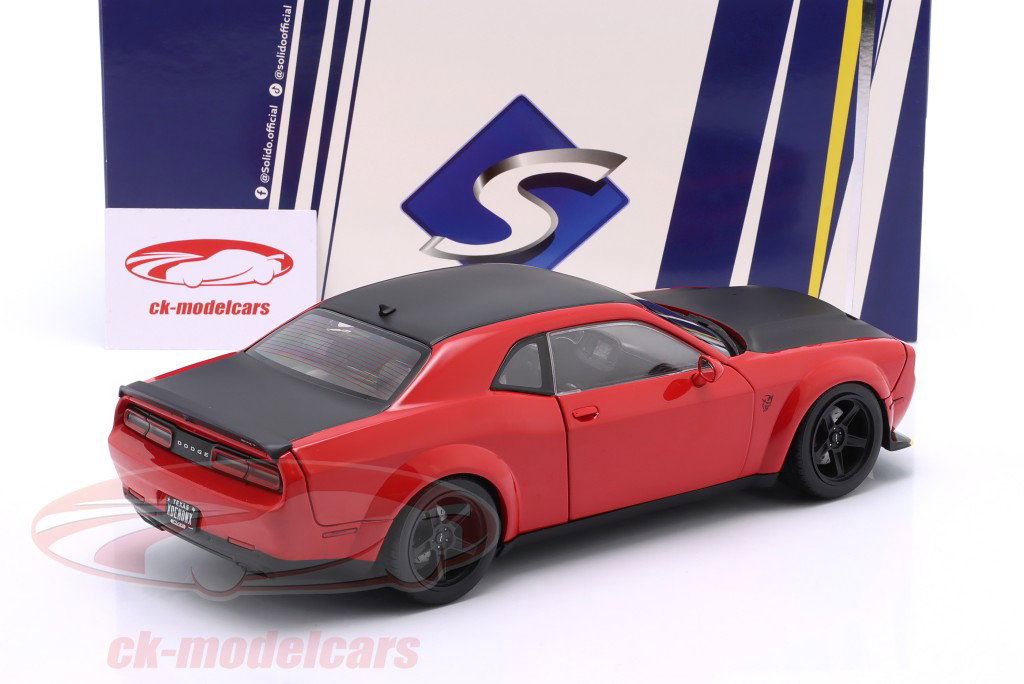 Dodge Challenger SRT Demon Année de construction 2023 rouge 1:18 Solido