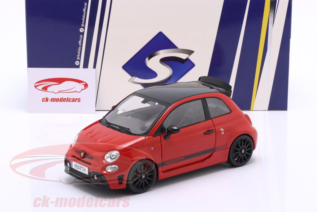 Fiat F595 Abarth Byggeår 2023 rød 1:18 Solido