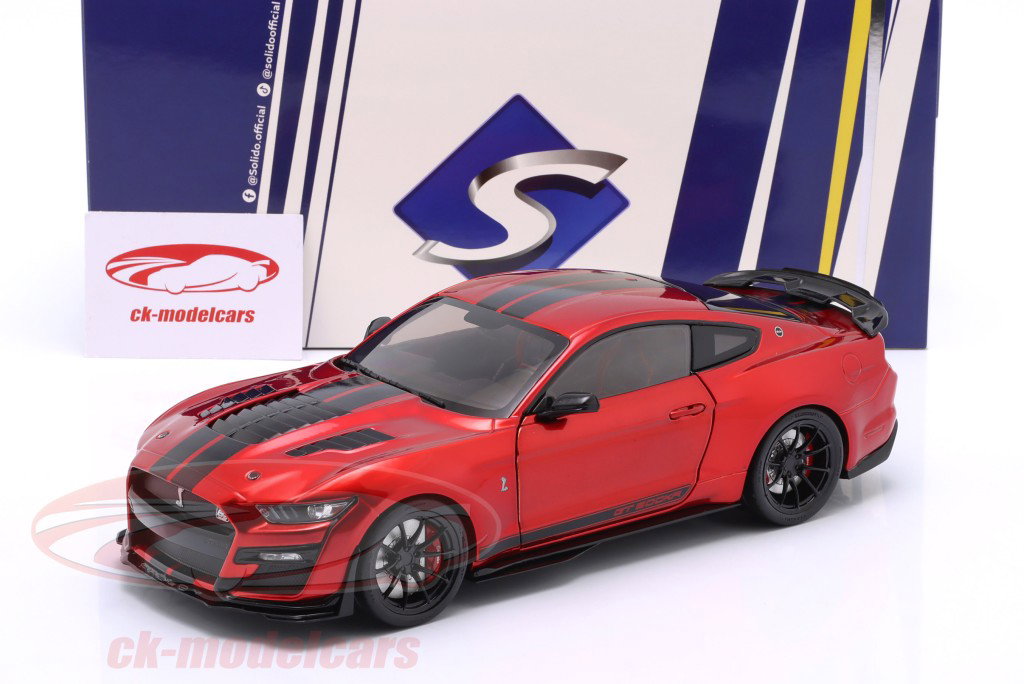 Ford Mustang Shelby GT500KR Bouwjaar 2023 rood 1:18 Solido
