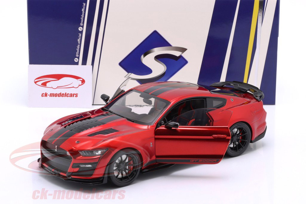 Ford Mustang Shelby GT500KR Byggeår 2023 rød 1:18 Solido