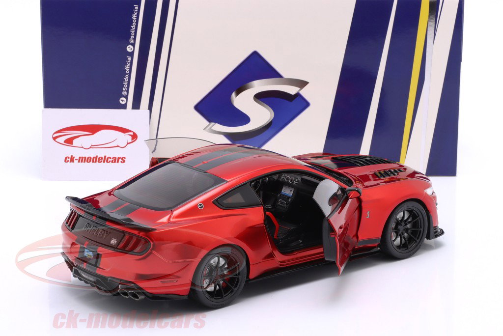 Ford Mustang Shelby GT500KR Bouwjaar 2023 rood 1:18 Solido