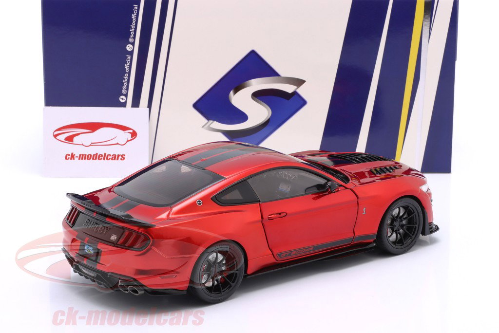 Ford Mustang Shelby GT500KR Byggeår 2023 rød 1:18 Solido