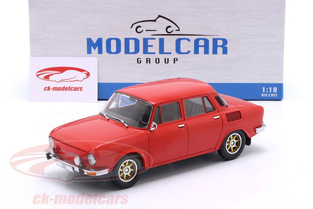 Skoda 100 Année de construction 1969 rouge 1:18 ModelCar Group