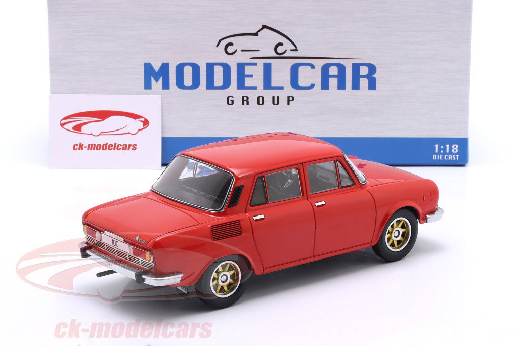 Skoda 100 Année de construction 1969 rouge 1:18 ModelCar Group