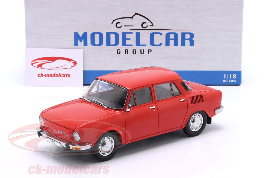 Skoda 100 Année de construction 1969 rouge 1:18 ModelCar Group