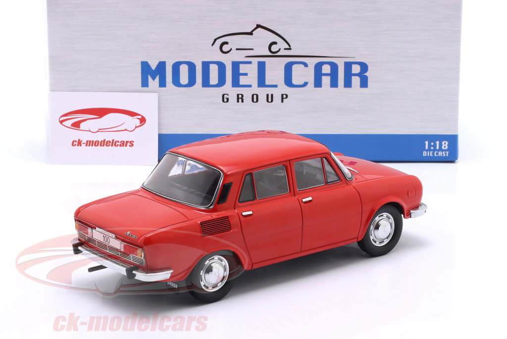 Skoda 100 Année de construction 1969 rouge 1:18 ModelCar Group