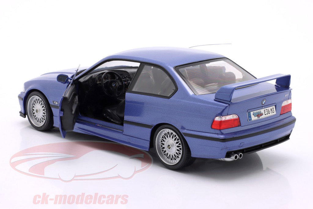 BMW M3 (E36) Coupé Année de construction 1996 Estoril bleu 1:18 Solido